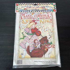 DAISY KINGDOM Iron On Transfer Mary Engelbreit #6532 Joyful Symphony Psalm 98:6